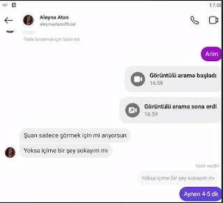 Aleyna atan instagramda 1-1 yayın yapıyor